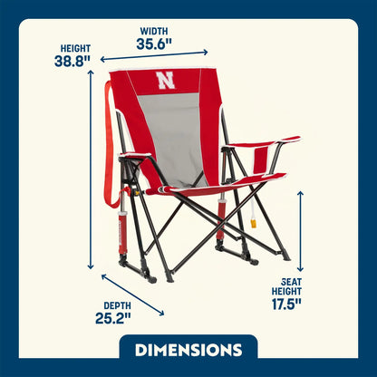 College Comfort Pro Rocker™ - Nebraska Cornhuskers